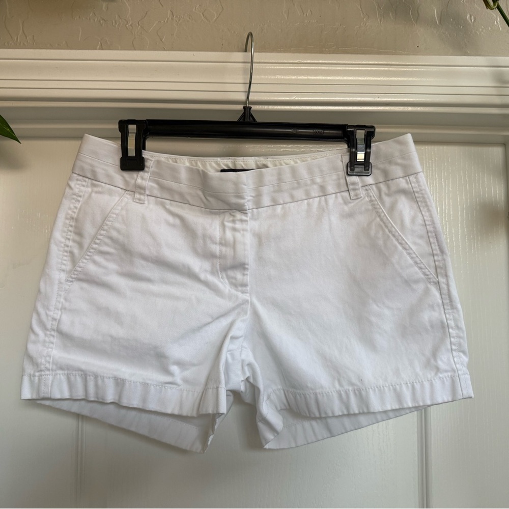 J. Crew Women's Classic White Chino Shorts
